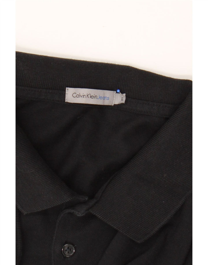 Polo Calvin Klein Jeans da uomo grande nera