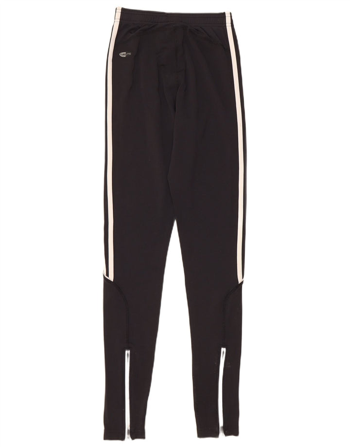 Pantaloni da tuta ADIDAS Climalite da donna UK 10 Small Nero Poliammide