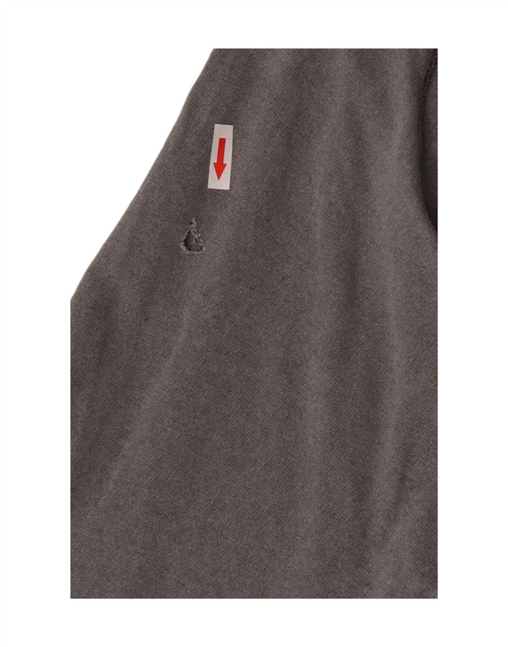 Maglione con cappuccio da uomo Vagabond in cotone grigio medio