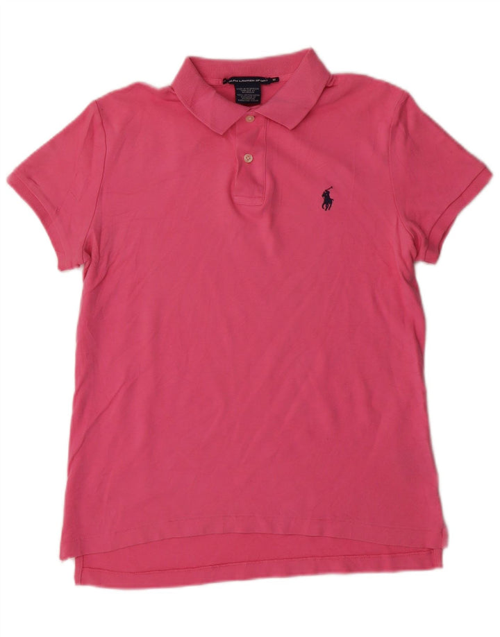 Polo da uomo RALPH LAUREN in cotone rosa medio