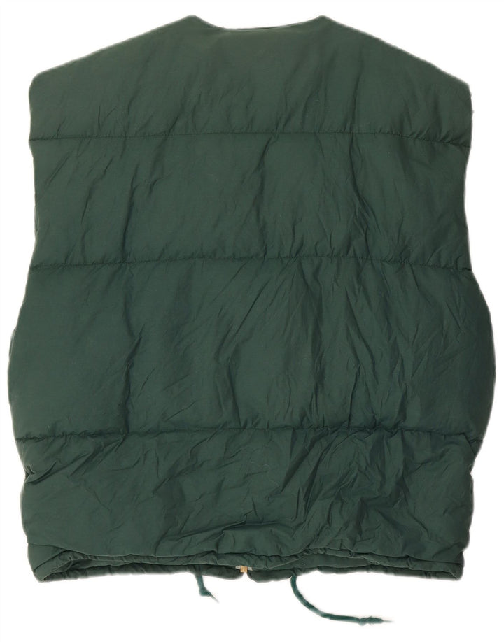 Gilet imbottito con fodera da donna Martin UK 14 cotone verde medio