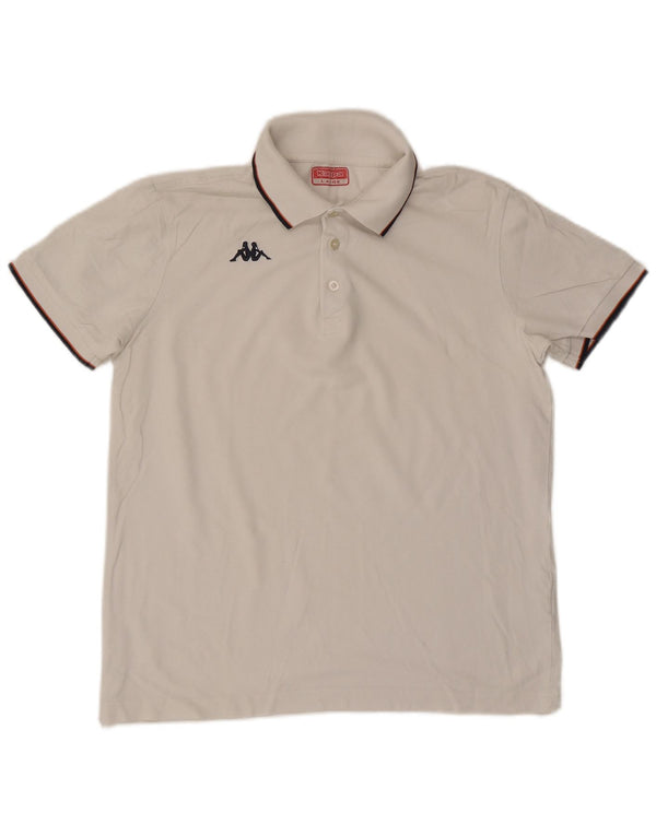 Polo Kappa Uomo Large Bianca