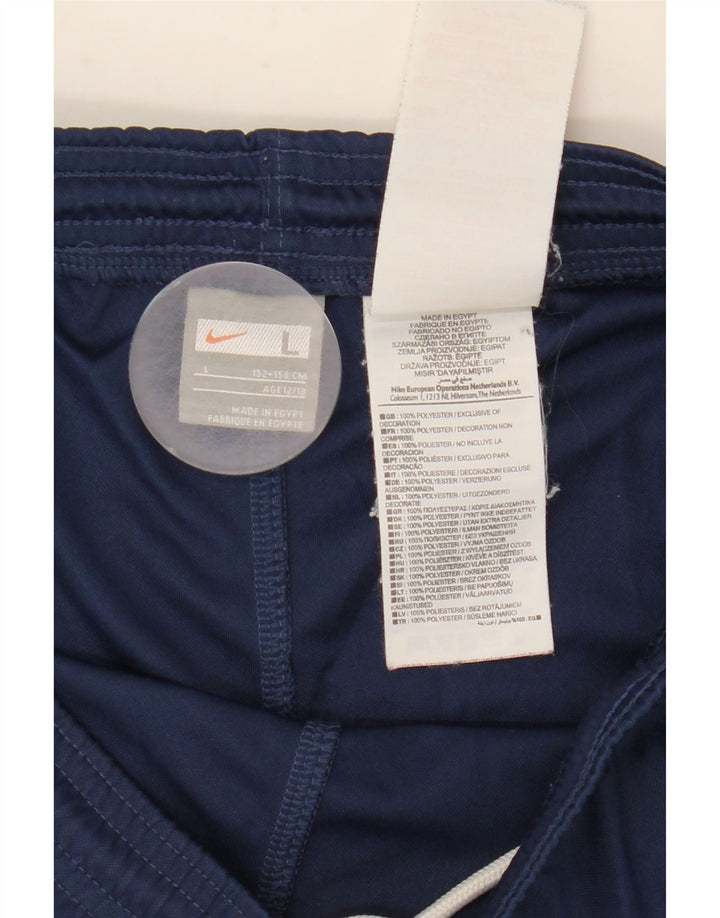 Pantaloncini sportivi Nike da ragazzo 12-13 anni Large in poliestere blu navy