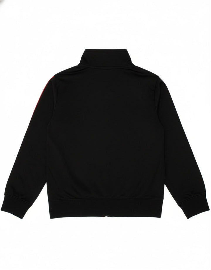 NIKE Boys Graphic Tracksuit Top Jacket 4-5 Years Small Black Colourblock