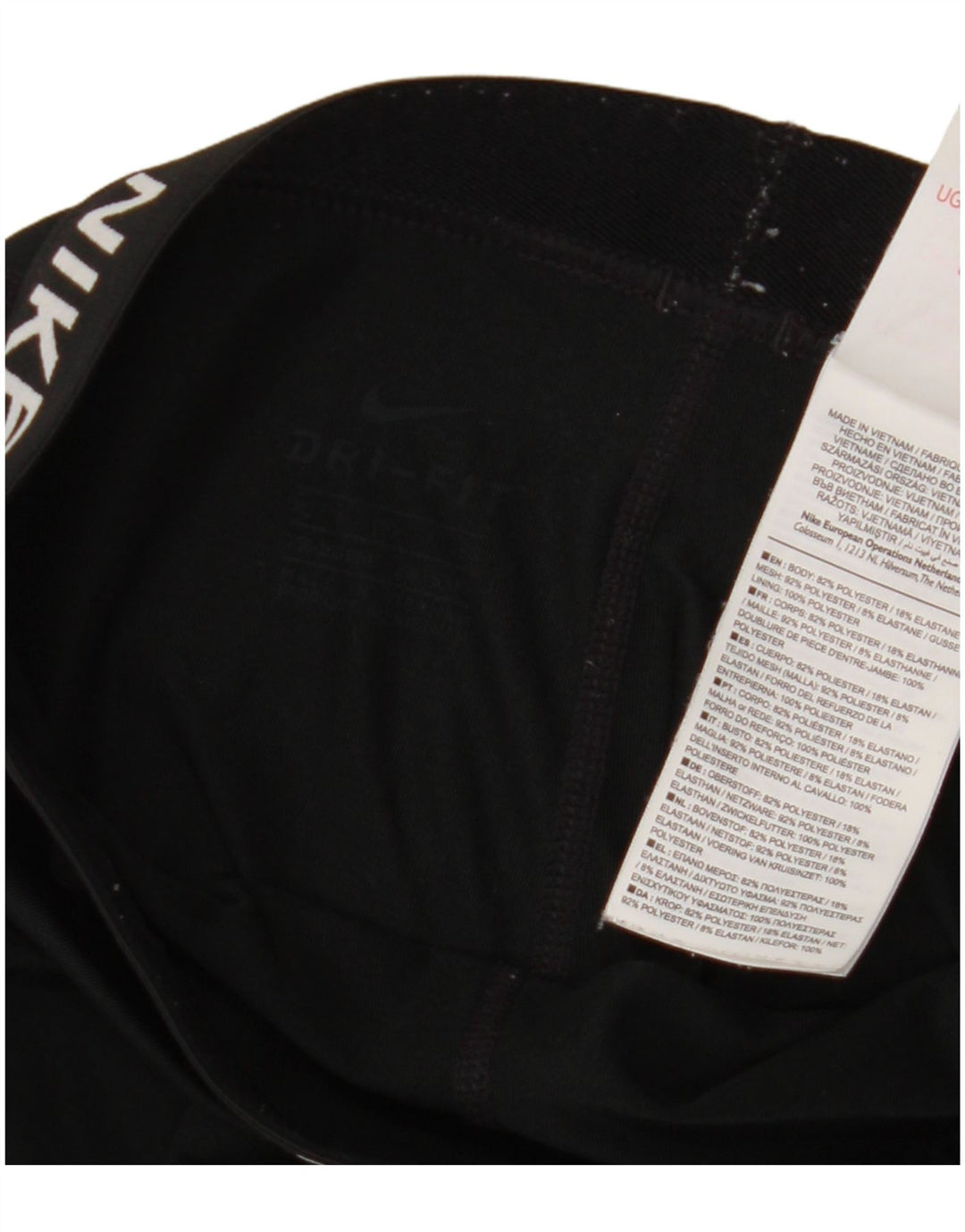 Leggings grafici NIKE Dri Fit per ragazze 13-14 anni XL poliestere nero