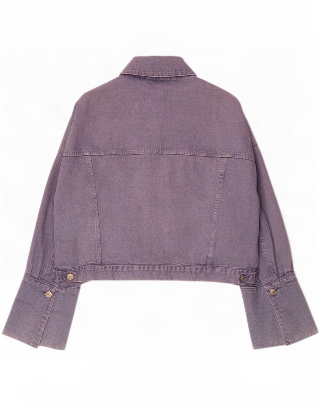 Giacca di jeans oversize da donna Zara UK 14 cotone viola medio