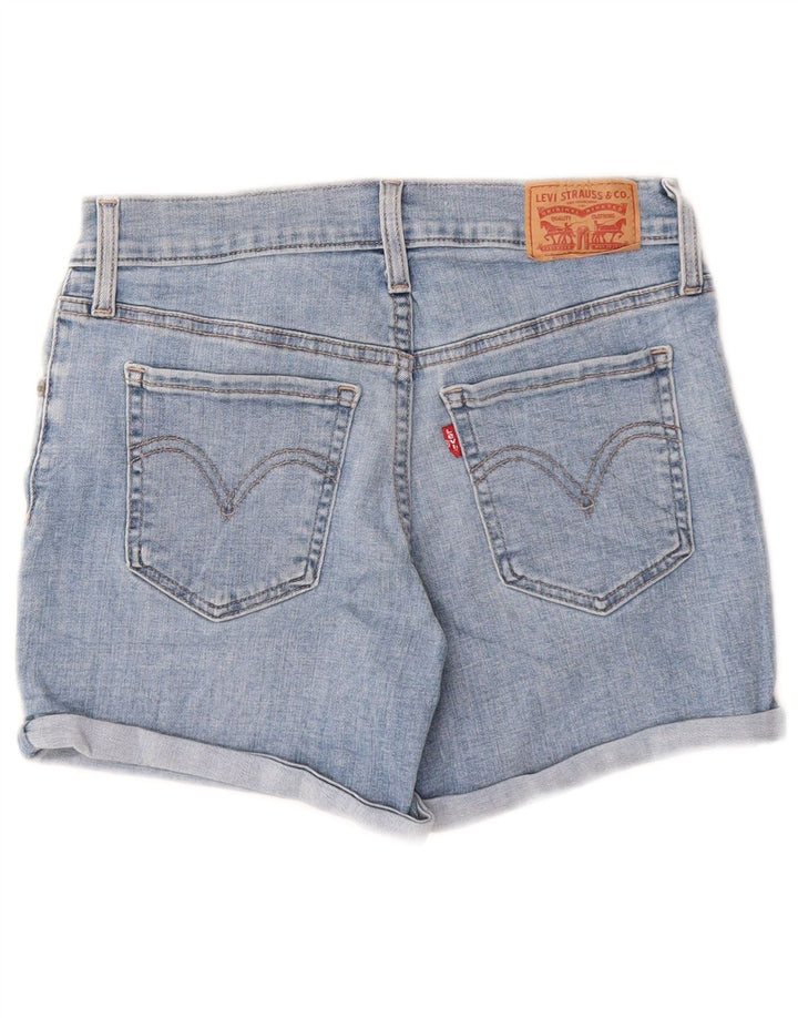Pantaloncini di jeans a vita media da donna LEVI'S W26 piccoli blu