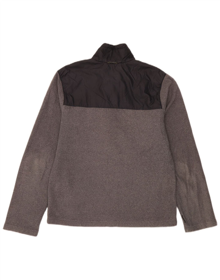 Giacca in pile da uomo Columbia UK 38 Poliestere color block grigio medio