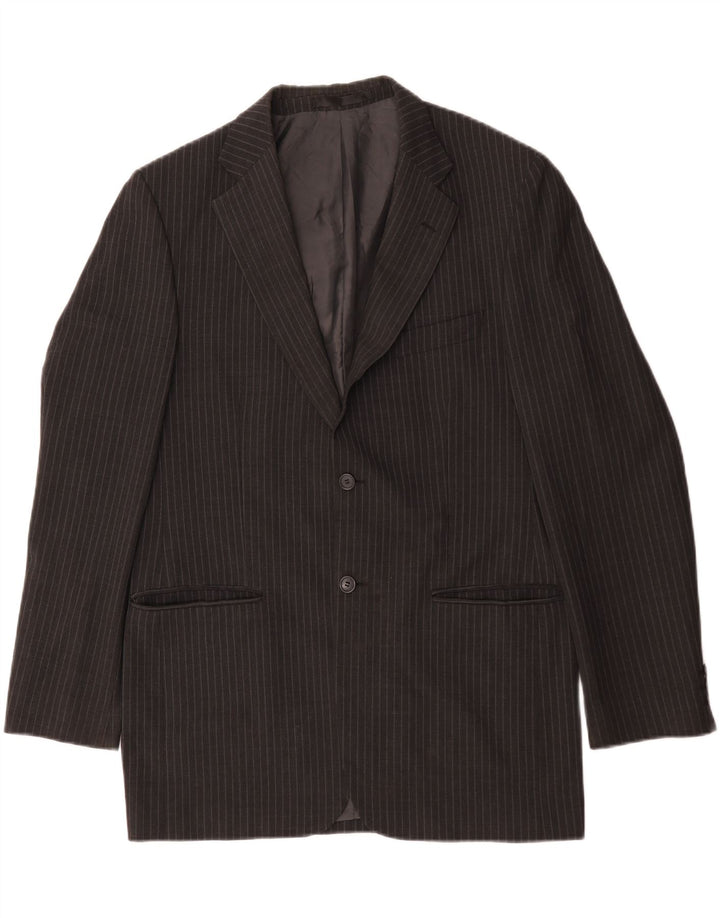 Giacca blazer a 2 bottoni da uomo Marks & Spencer UK 38 gessato grigio medio