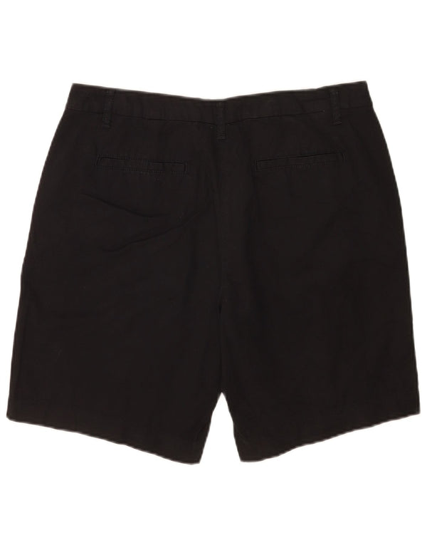 Marks & Spencer Womens Chino Shorts UK 14 Large W32 Black Cotton