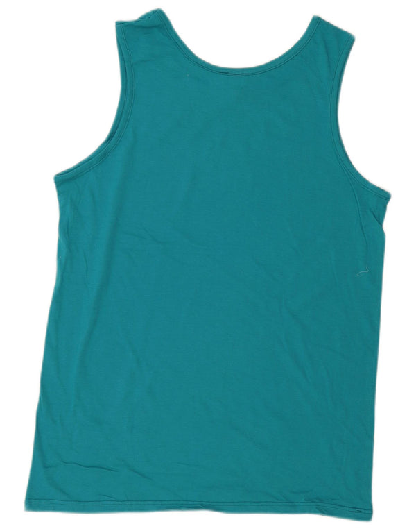 Canotta Uomo Kappa Large Blu Cotone