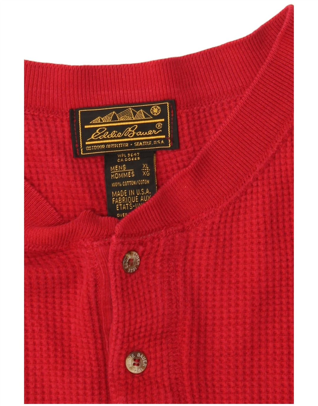 T-shirt da uomo ampia EDDIE BAUER XL in cotone rosso