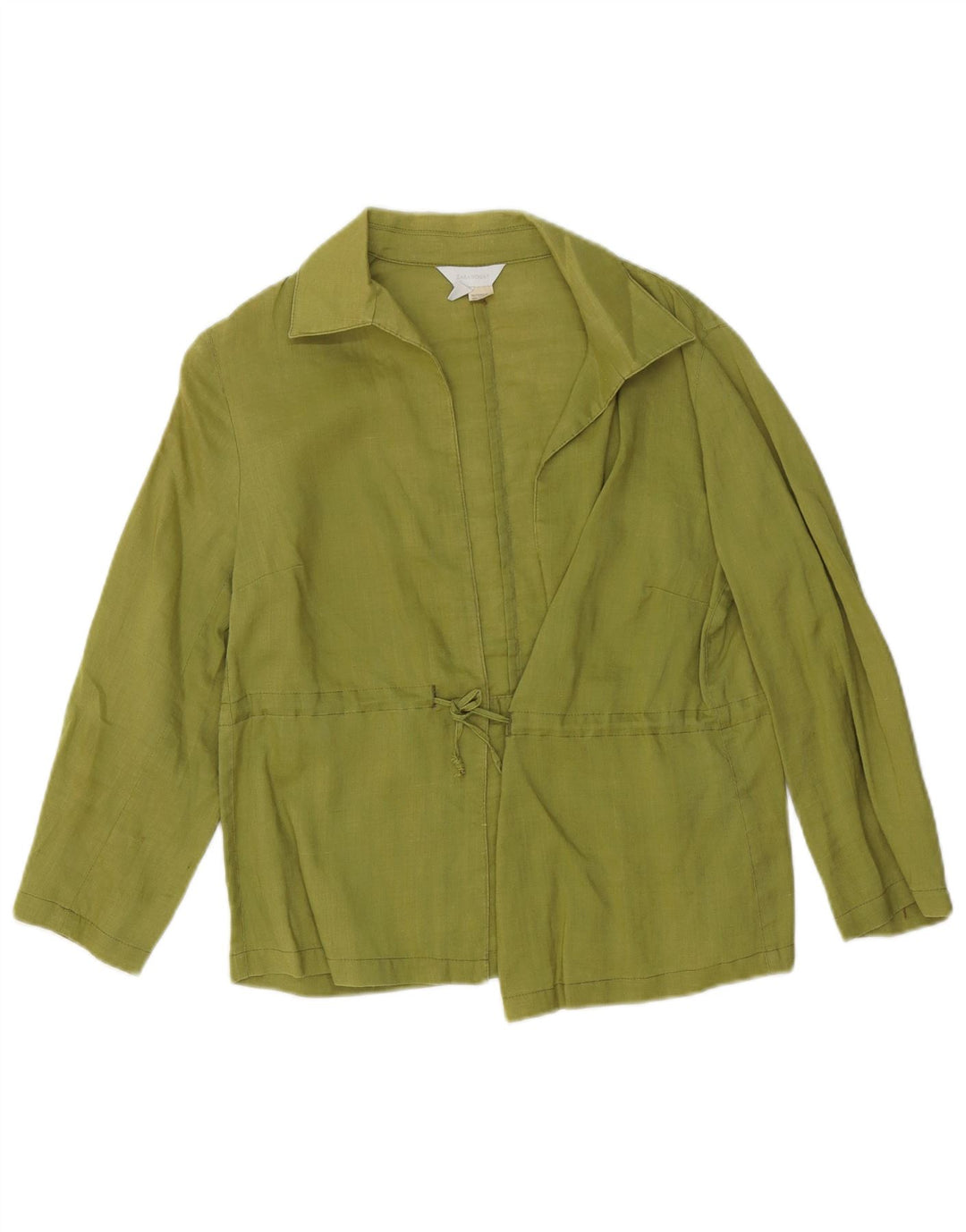 Giacca blazer da donna Zara UK 16 Large Green Ramie