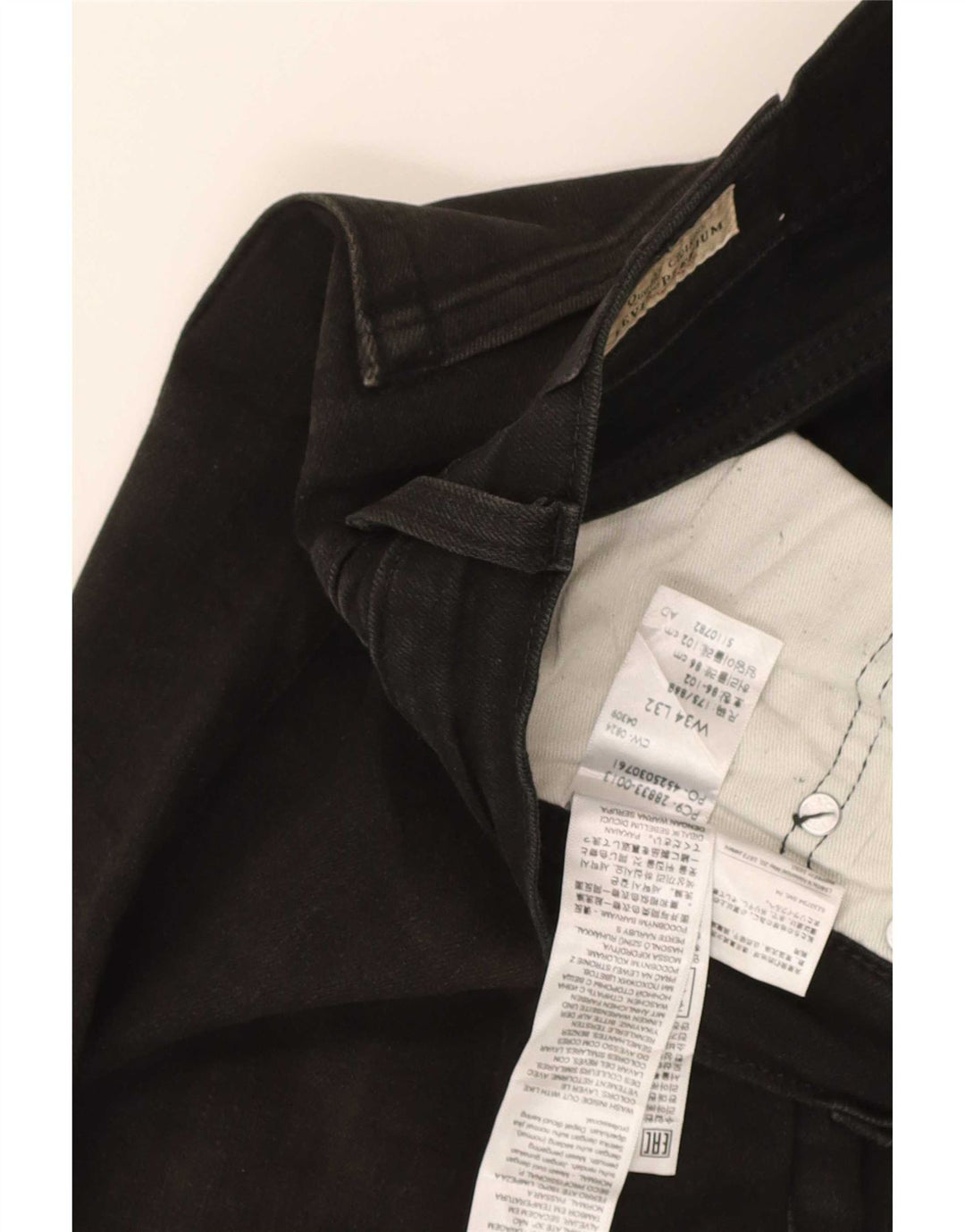 Jeans Levi's Uomo 512 Slim Tapered W34 L32 Cotone Nero