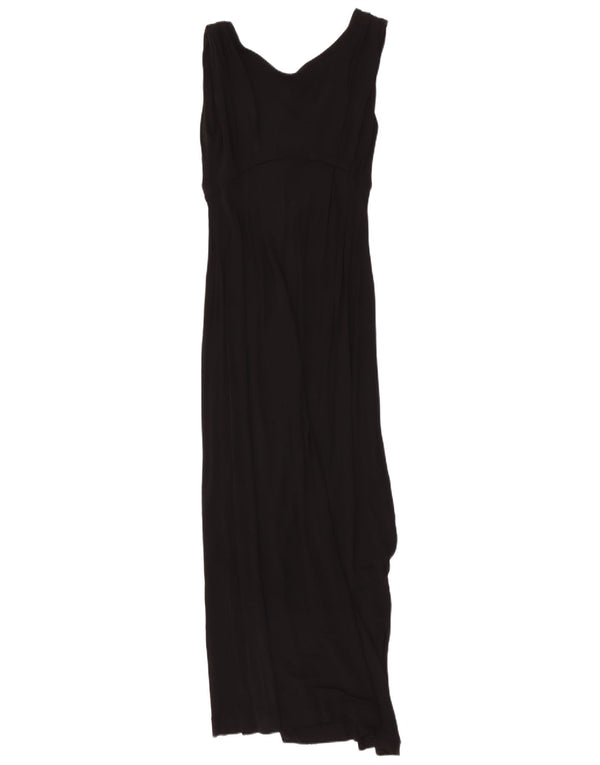 Abito lungo senza maniche da donna French Connection UK 10 piccolo in viscosa nera