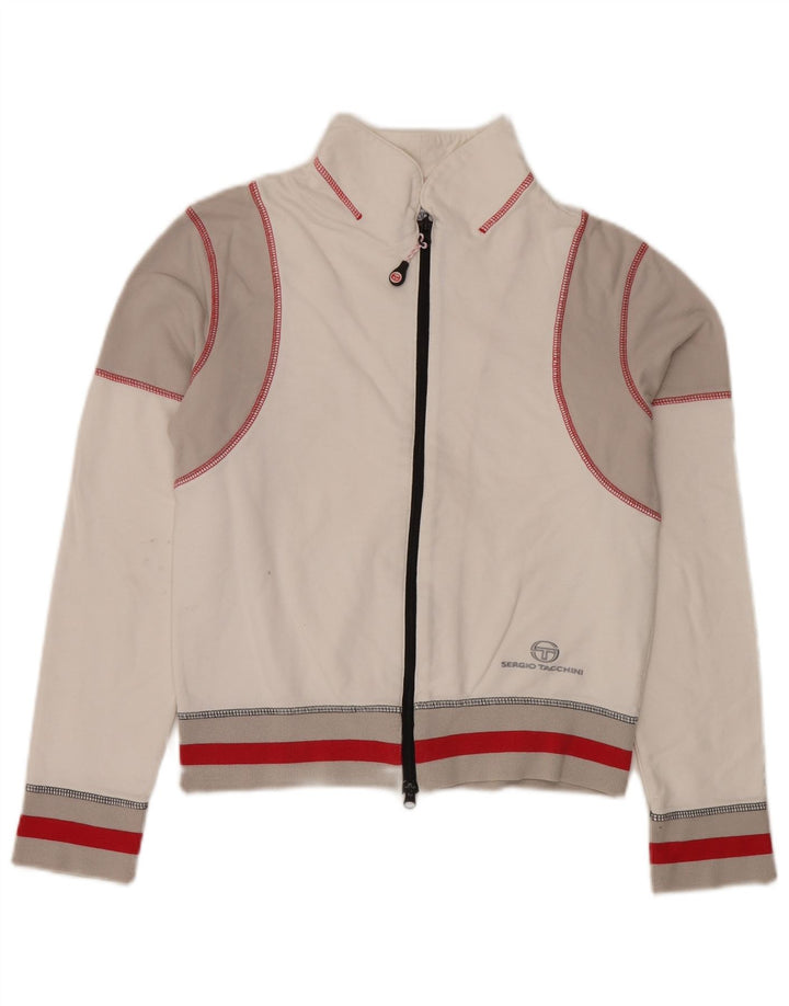 Giacca da tuta da donna Sergio Tacchini IT 44 Medium White Colourblock