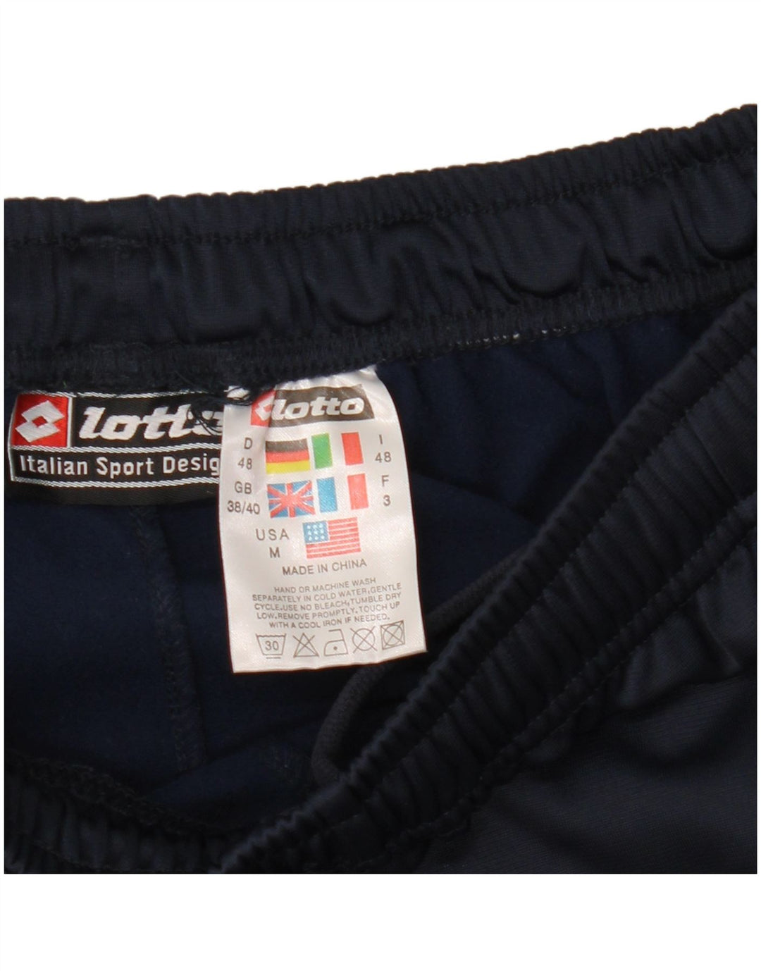 Pantaloni da tuta da uomo Lotto UK 38/40 Poliestere blu navy medio