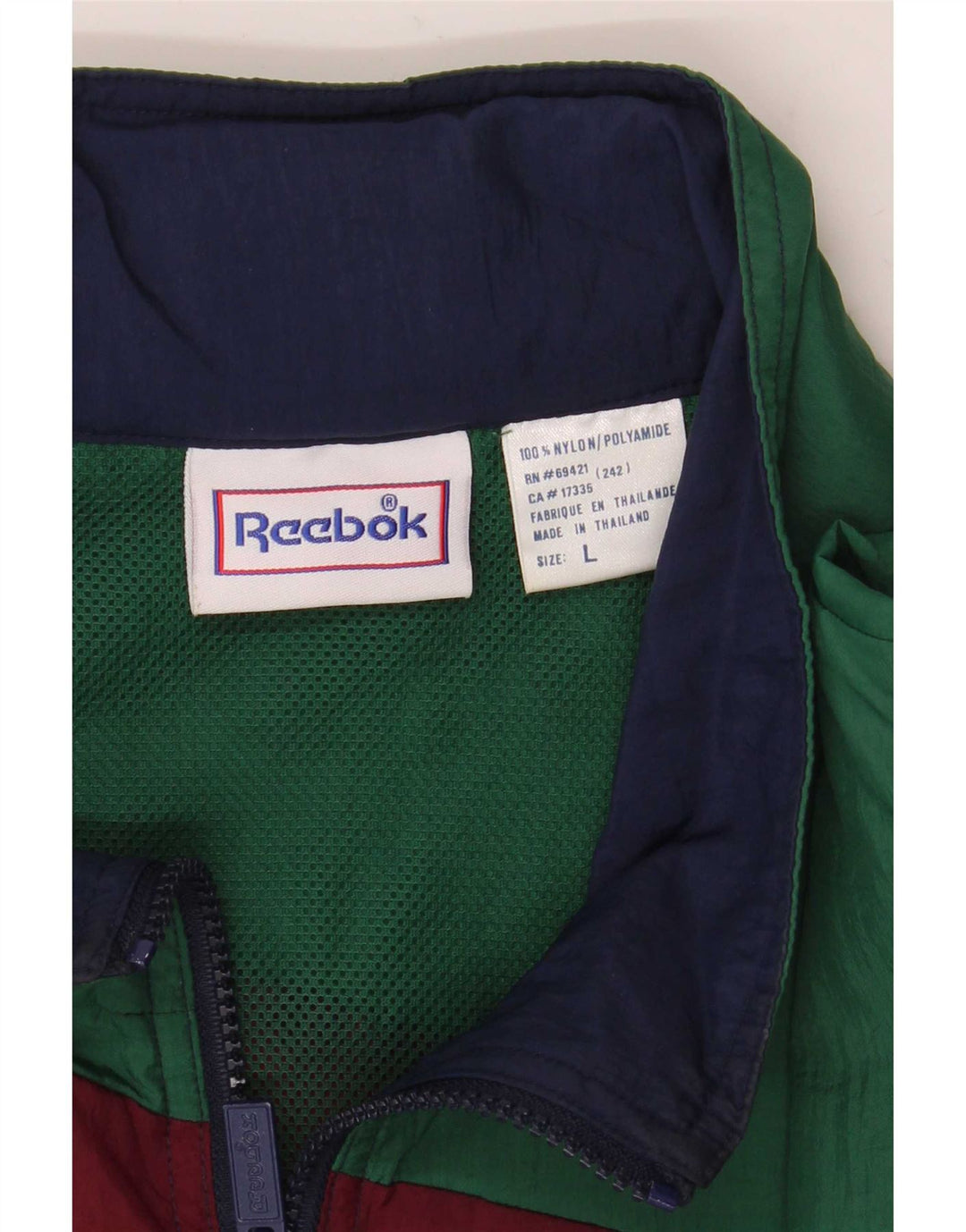 Giacca da tuta da uomo Reebok UK 40 Large multicolore Colourblock