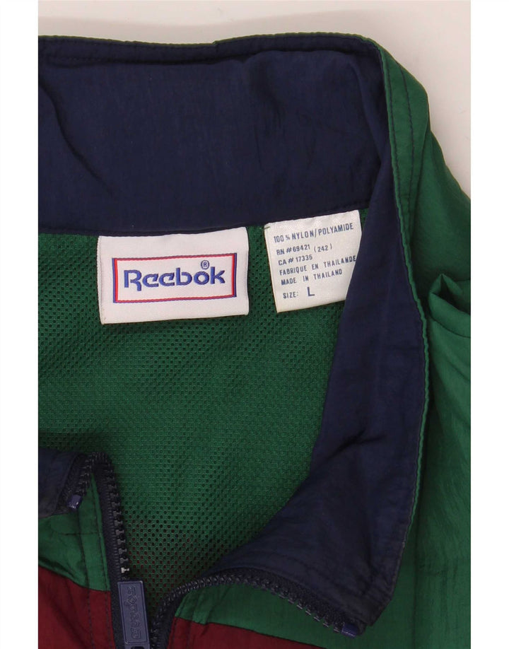 Giacca da tuta da uomo Reebok UK 40 Large multicolore Colourblock