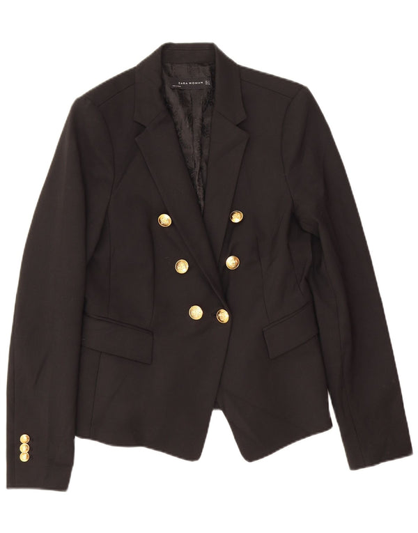 Giacca blazer doppiopetto da donna Zara UK 12 media nera