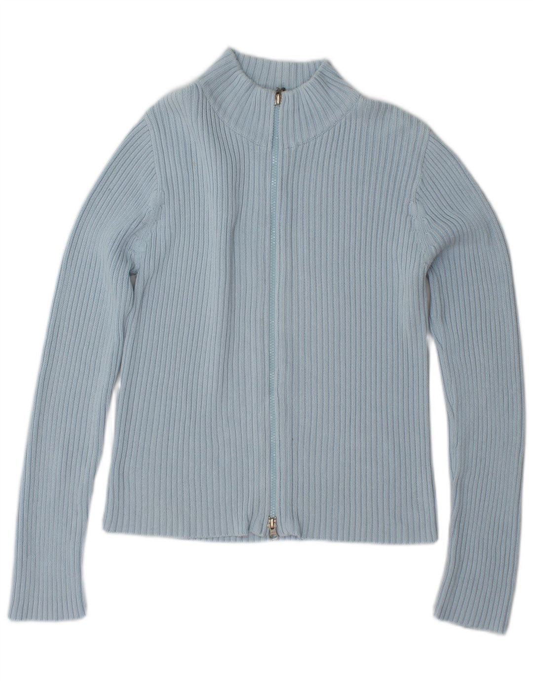 TOM TAILOR Maglione cardigan corto da donna UK 12 Blu medio