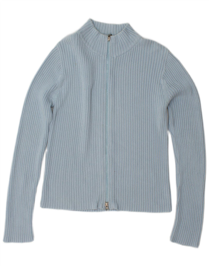 TOM TAILOR Maglione cardigan corto da donna UK 12 Blu medio