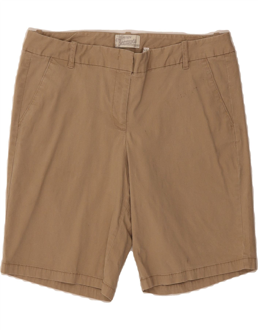 J. CREW Womens Bermuda Shorts US 10 Large W34 Brown Cotton Vintage J. Crew and Second-Hand J. Crew from Messina Hembry 