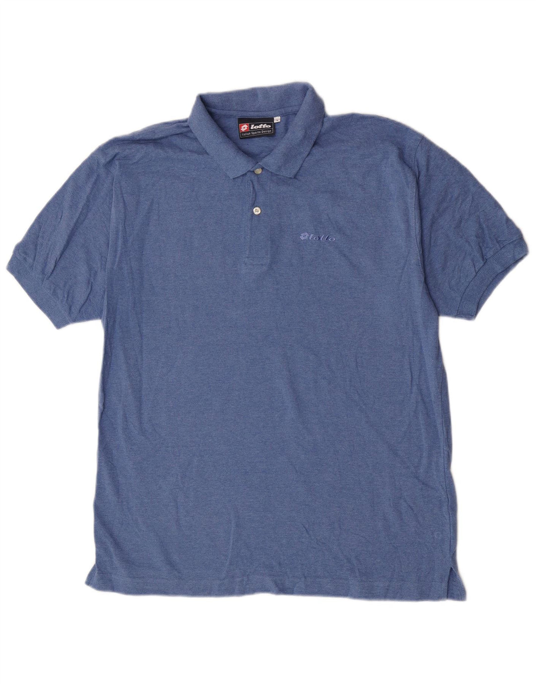 Polo Uomo Lotto Large in Cotone Blu