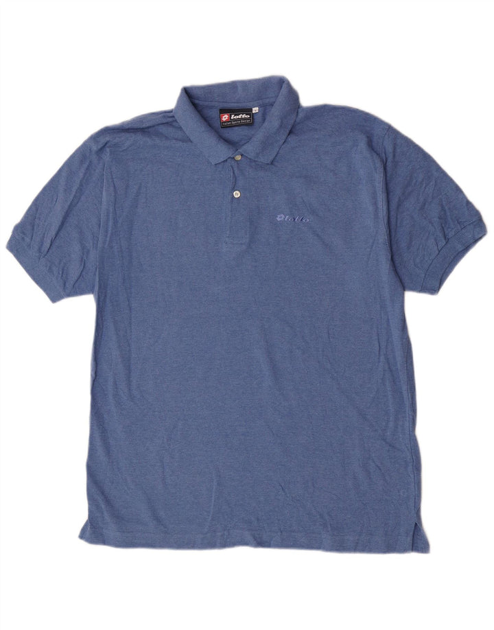 Polo Uomo Lotto Large in Cotone Blu
