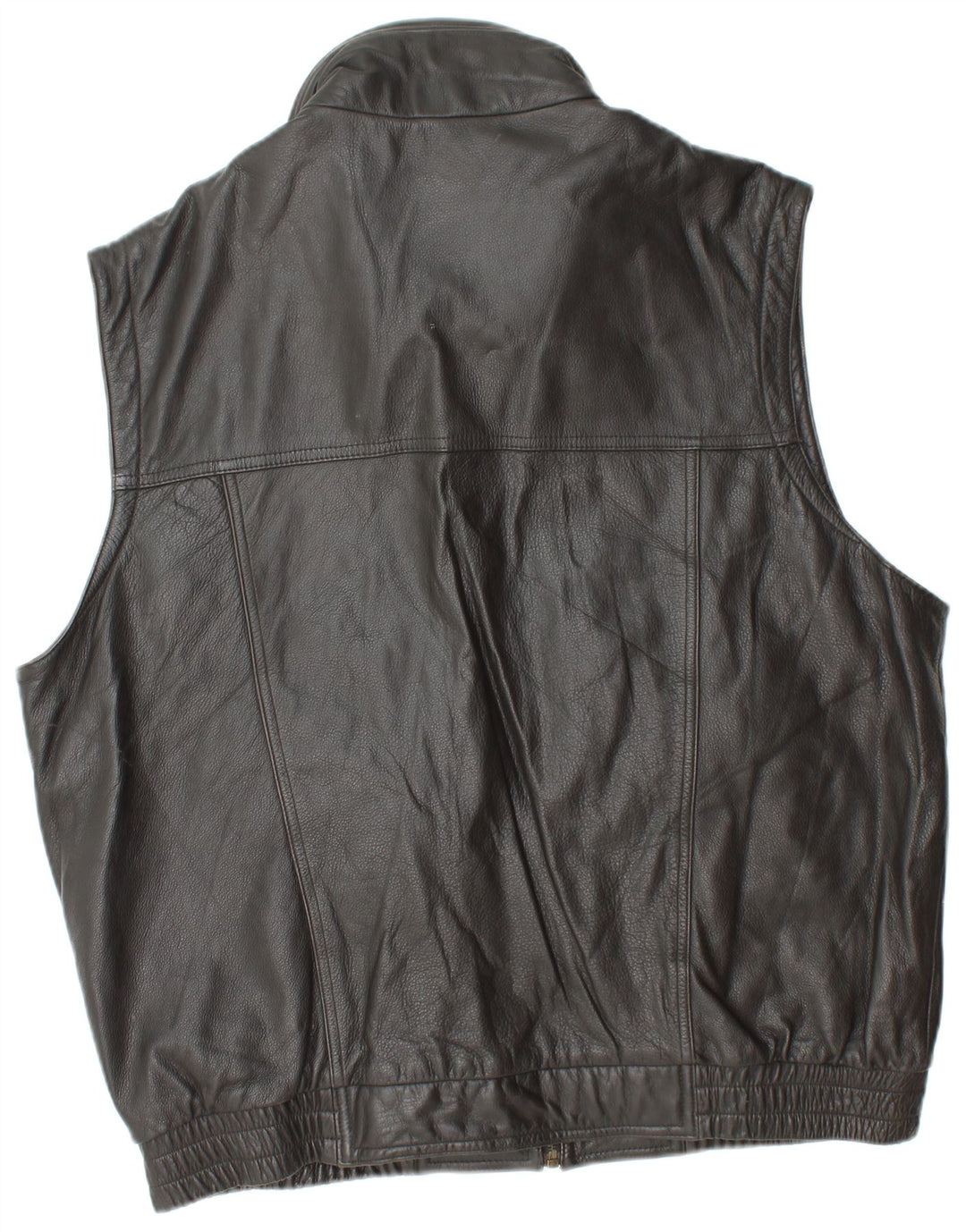 Gilet in pelle da uomo PRINCE IT 56 3XL Pelle nera