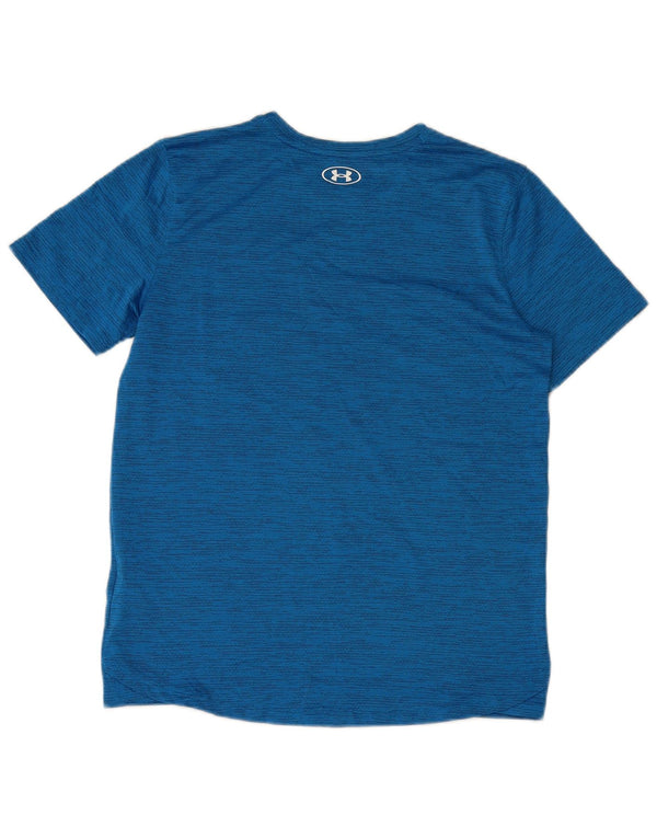 Maglietta grafica da ragazzo Under Armour Top 13-14 anni XL Gessato blu