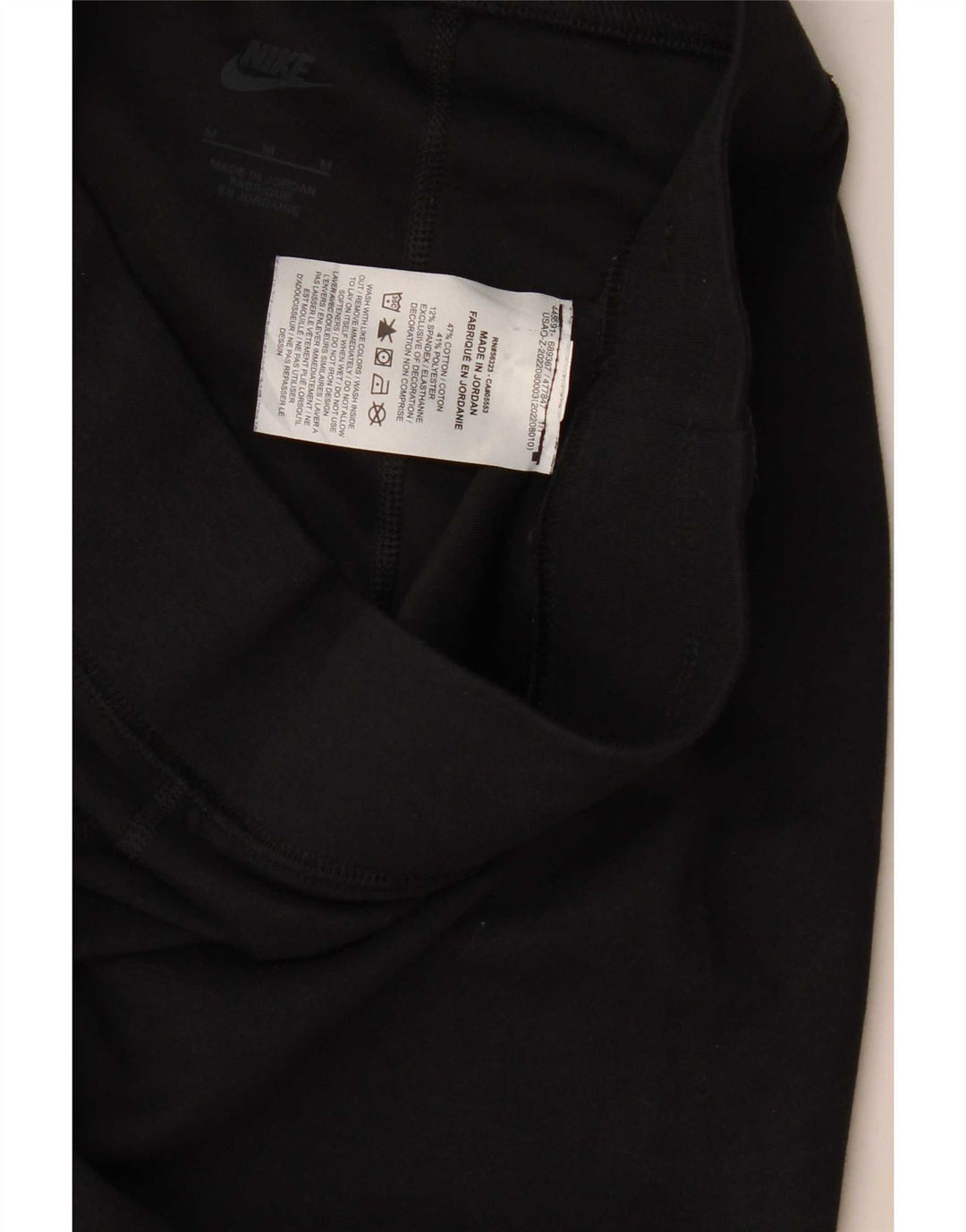 Leggings grafici da donna Nike UK 12 cotone medio nero