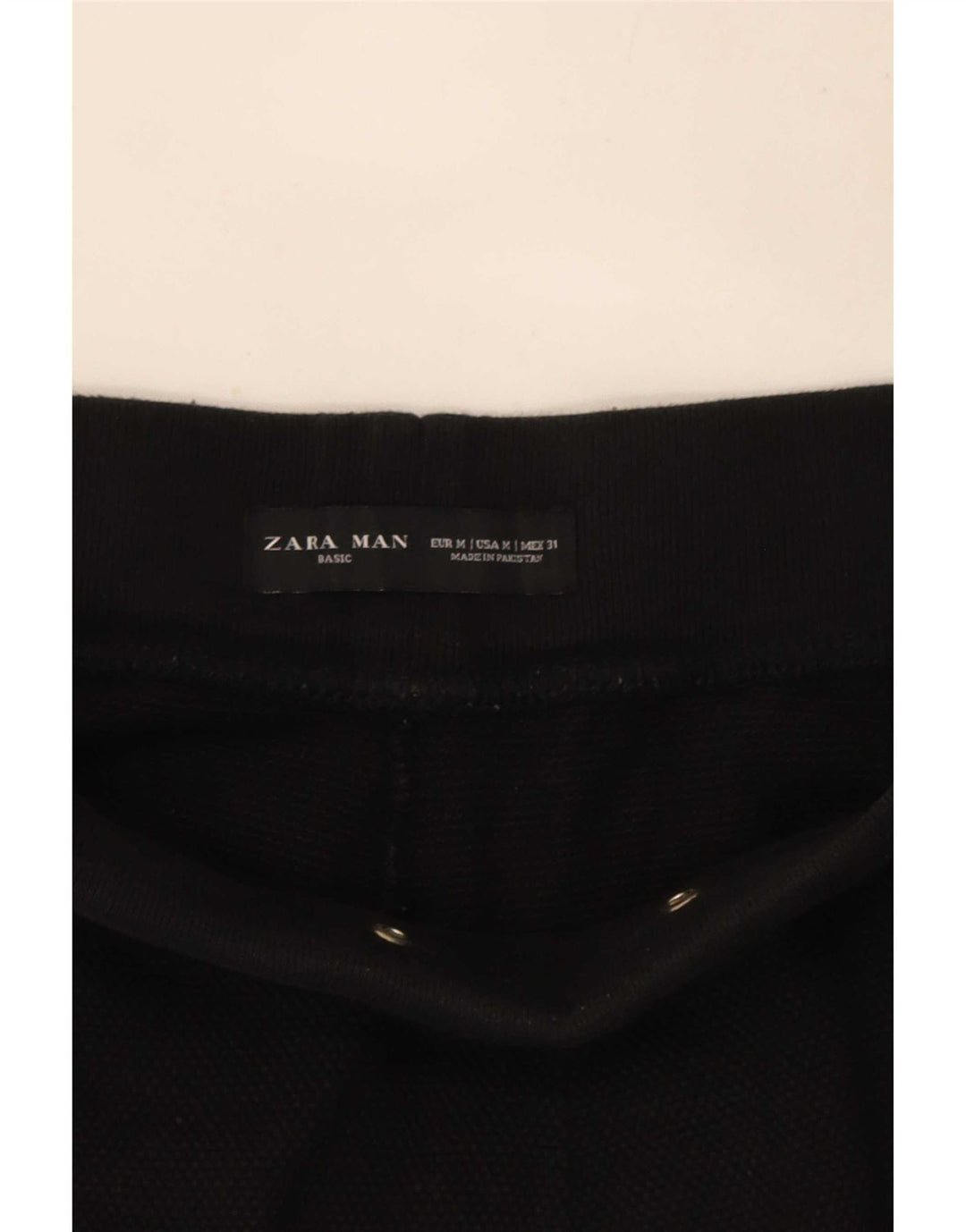 Pantaloni da tuta da uomo Zara Joggers in cotone nero medio