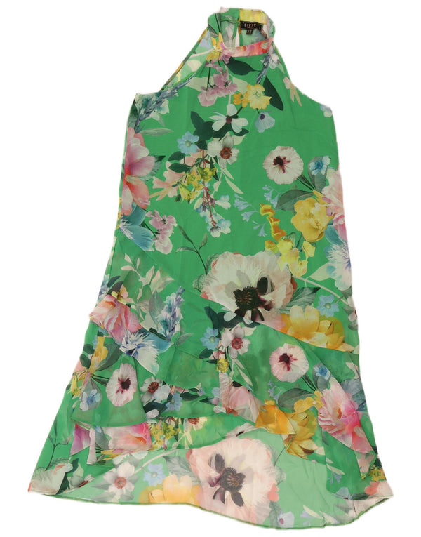 Abito Halter da donna Lipsy UK 12 Poliestere floreale verde medio