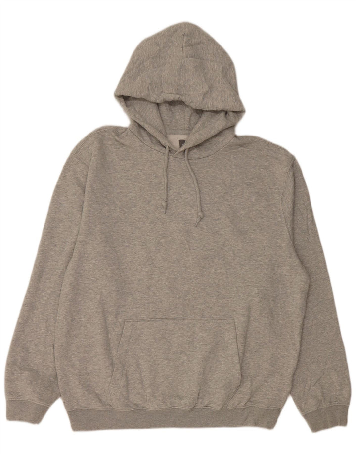 Maglione con cappuccio da uomo Gap Large in cotone chiazzato grigio