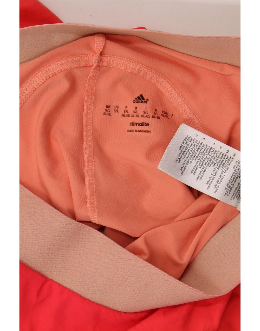 Gonna da tennis ADIDAS Climalite da donna UK 8/10 Small Arancione Poliestere