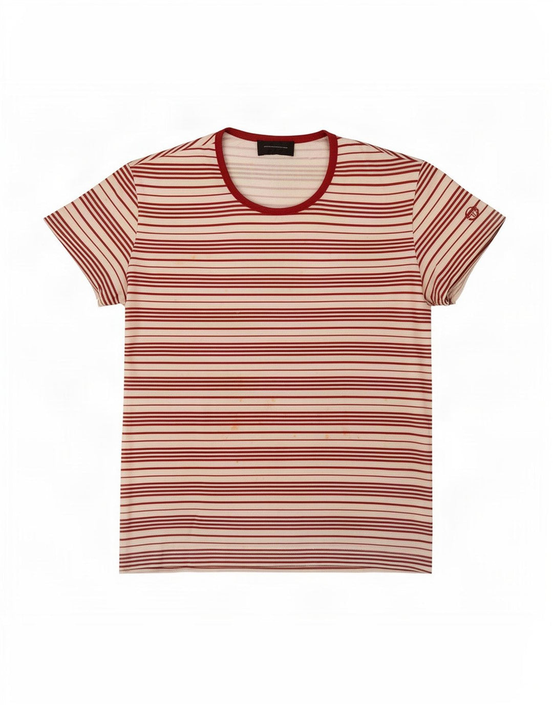 T-shirt donna Sergio Tacchini Top IT 44 Poliestere a righe bianche medie