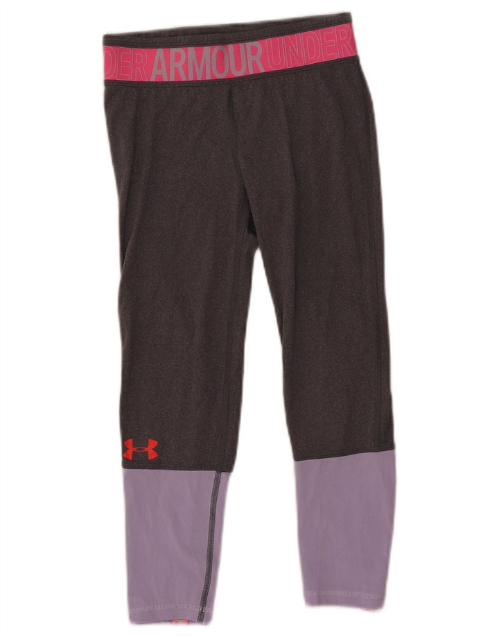 Leggings grafici per ragazze Under Armour 9-10 anni Colore grigio medio