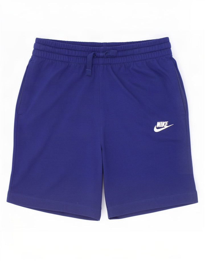 Pantaloncini sportivi Nike da bambino con vestibilità standard, 12-13 anni, grande, in poliestere blu navy