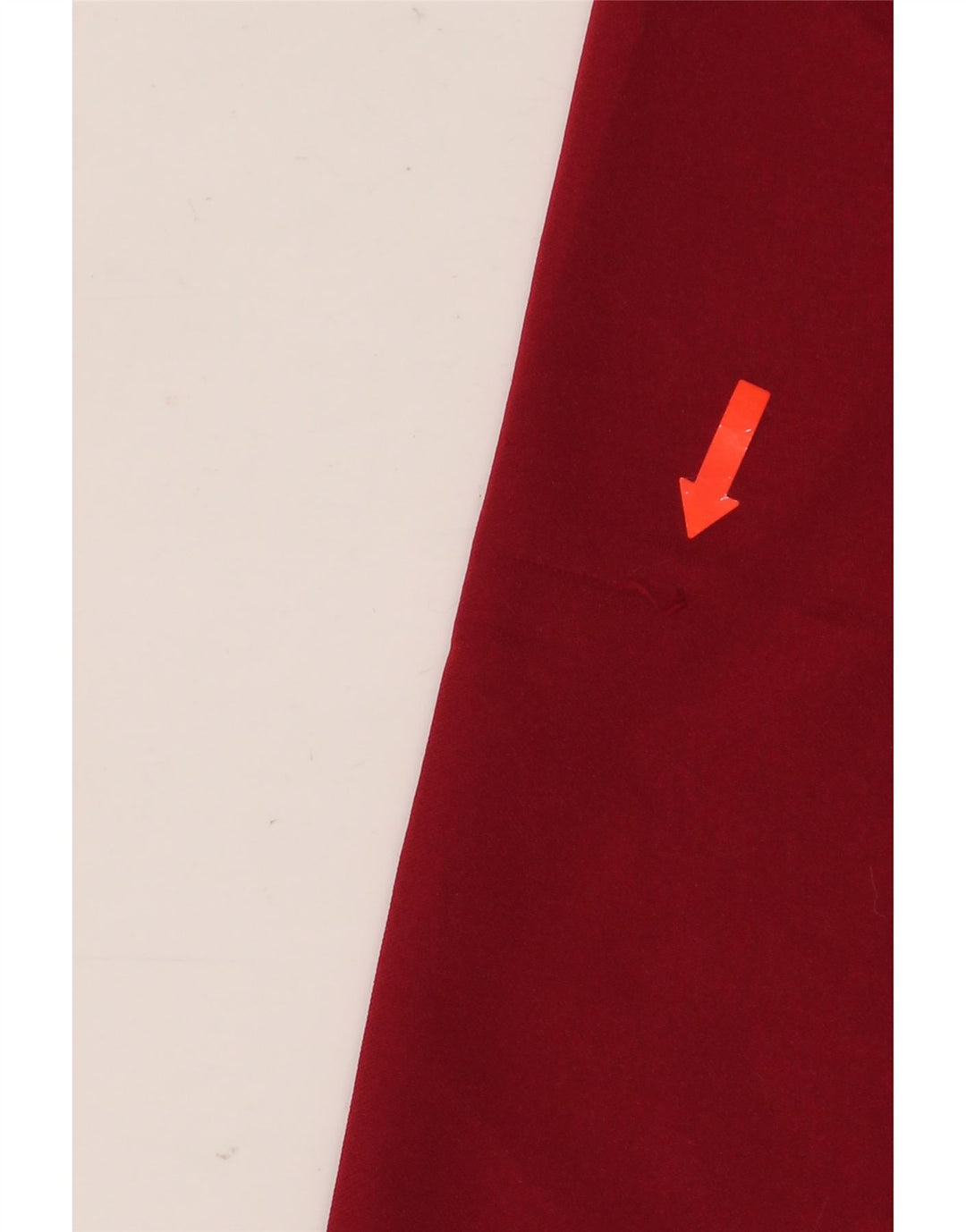 ERREA Felpa con cappuccio da uomo con zip grande rossa in poliestere