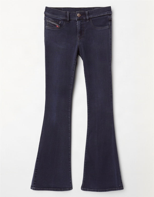Jeans svasati super slim a vita bassa da donna Diesel Livier W30 L32 Blu navy