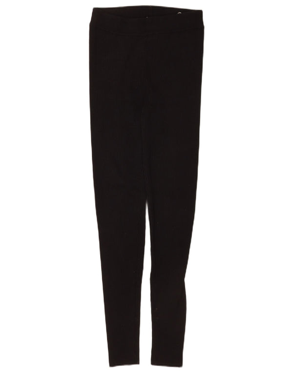 Leggings Zara da donna UK 8 Small in viscosa nera