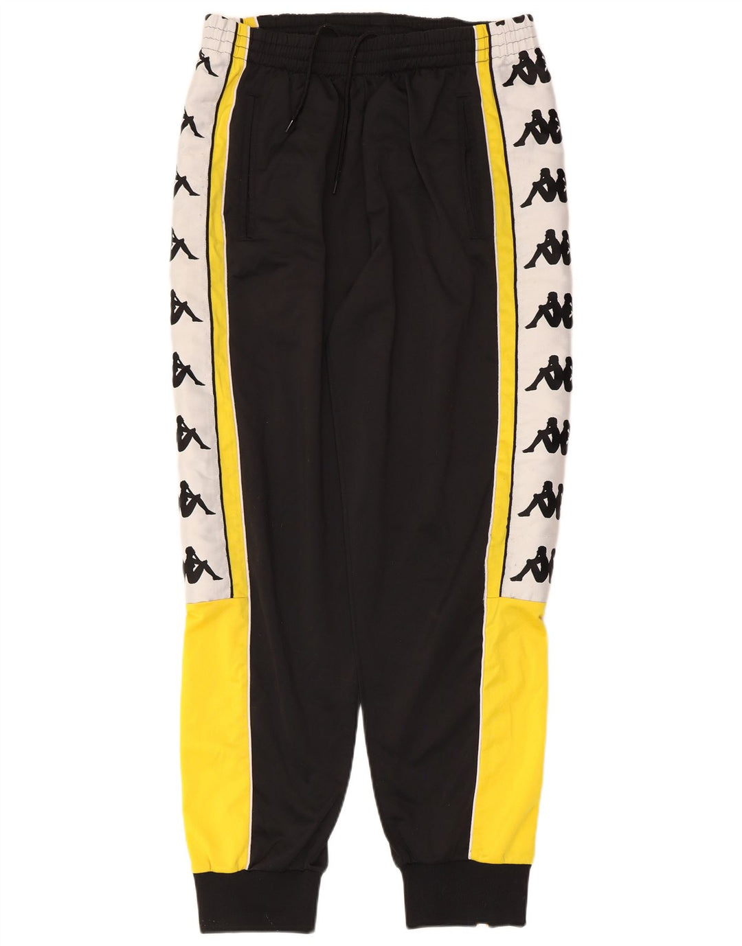 Pantaloni da tuta da uomo Kappa Joggers Large Nero Colourblock Poliestere