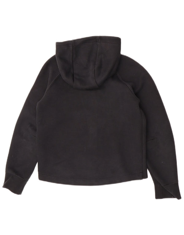Felpa con cappuccio e zip per ragazze Nike 10-11 anni cotone nero medio
