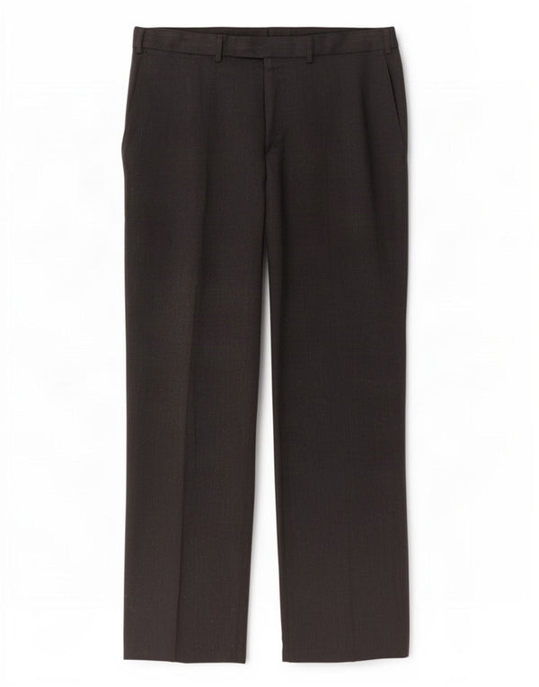 Pantaloni da abito dritti da uomo Marks & Spencer W36 L31 poliestere grigio