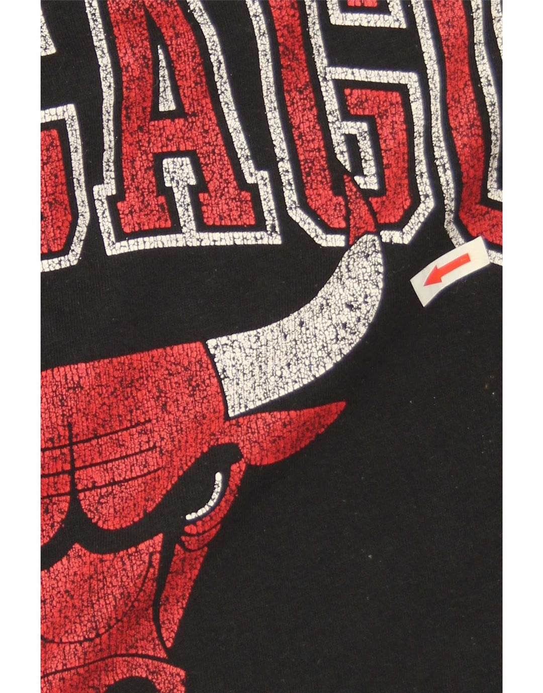 Felpa oversize grafica da uomo dei Chicago Bulls NBA, piccola nera