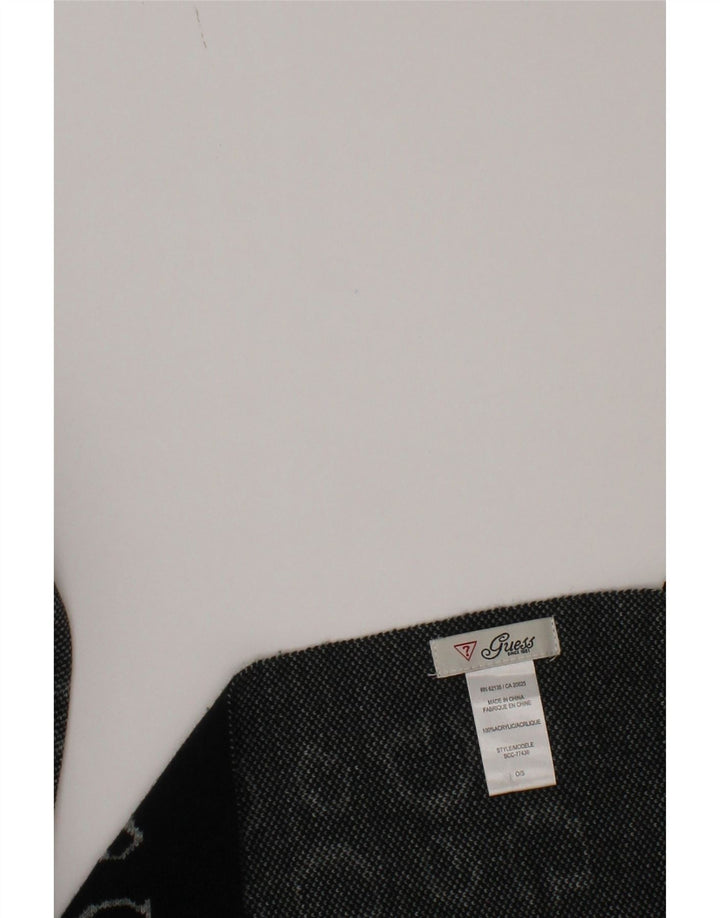 Sciarpa rettangolare grafica da donna Guess, taglia unica, logo acrilico nero