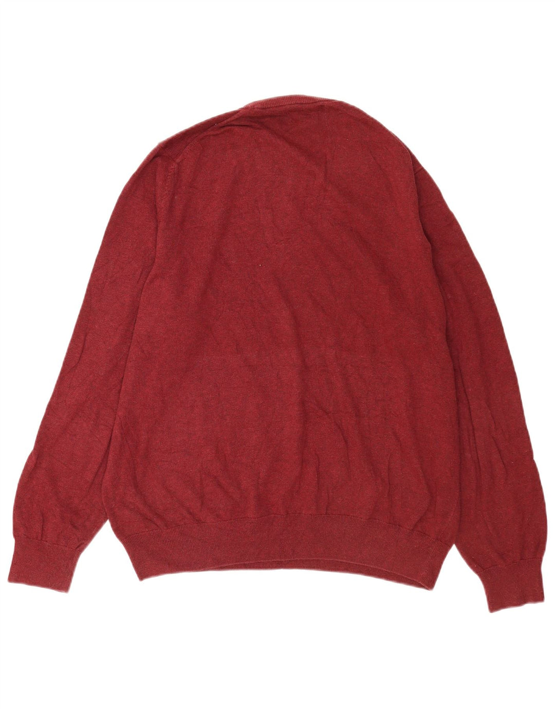Maglione maglione girocollo da uomo Marks & Spencer XL in cotone rosso