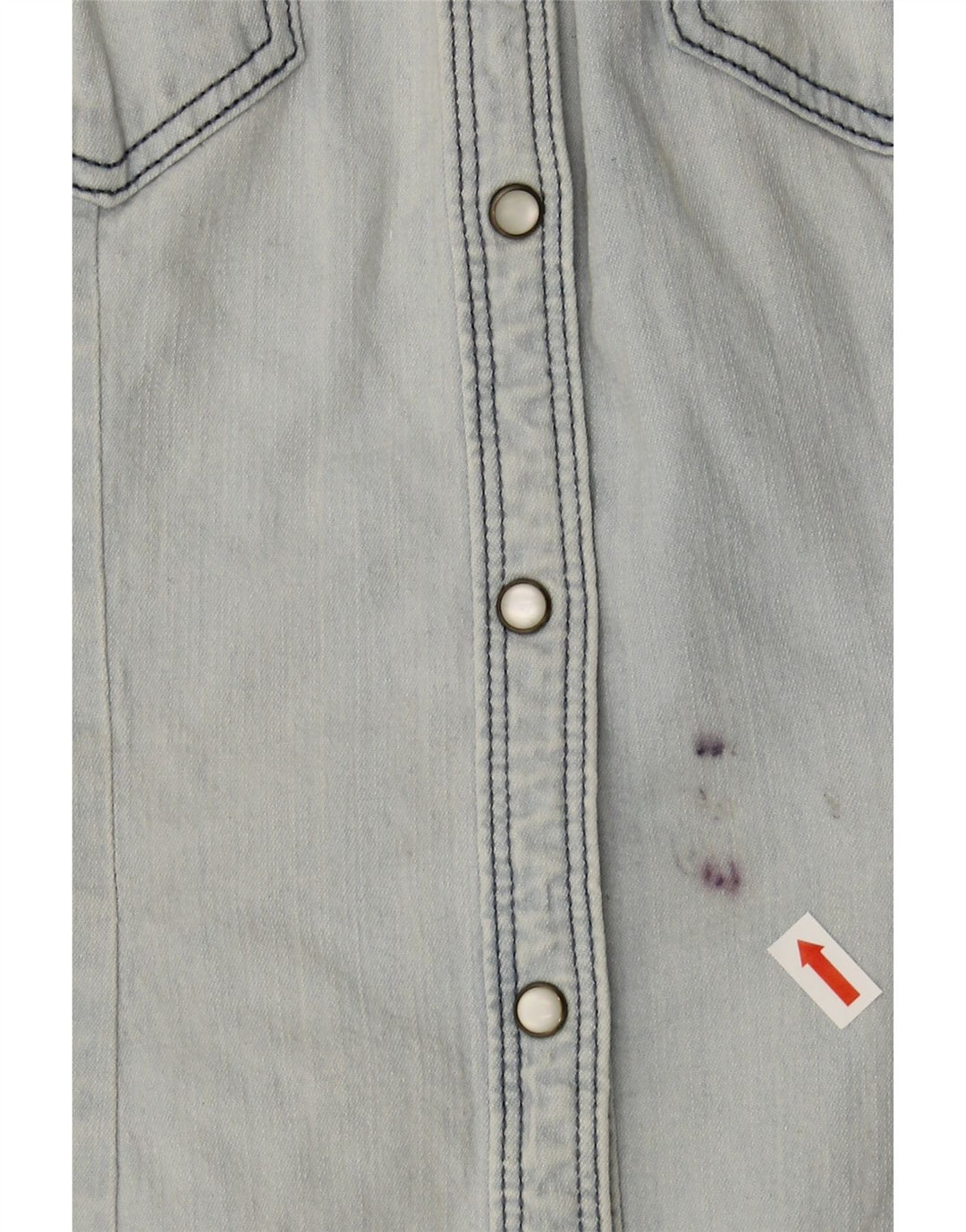 H&M Womens Denim Shirt IT 38 XS Blue Cotton Vintage H&M and Second-Hand H&M from Messina Hembry 