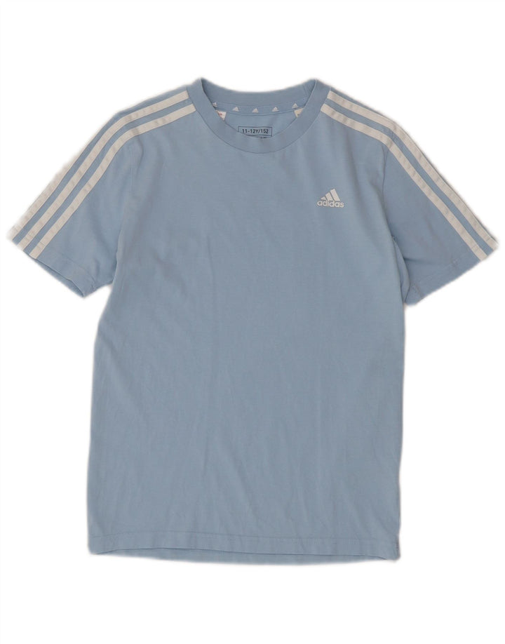 T-shirt ADIDAS per ragazzi 11-12 anni in cotone blu